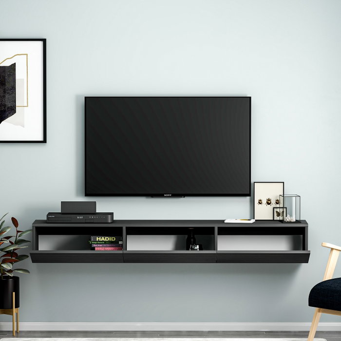 Hanah Home Soporte para TV Terra Negro Hanah Home Soporte para TV Terra Negro